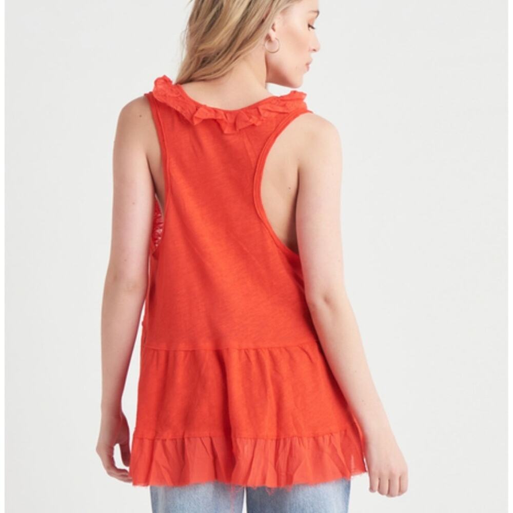Free people Ruffled Babydoll Tank Top - Picture 5 of 10